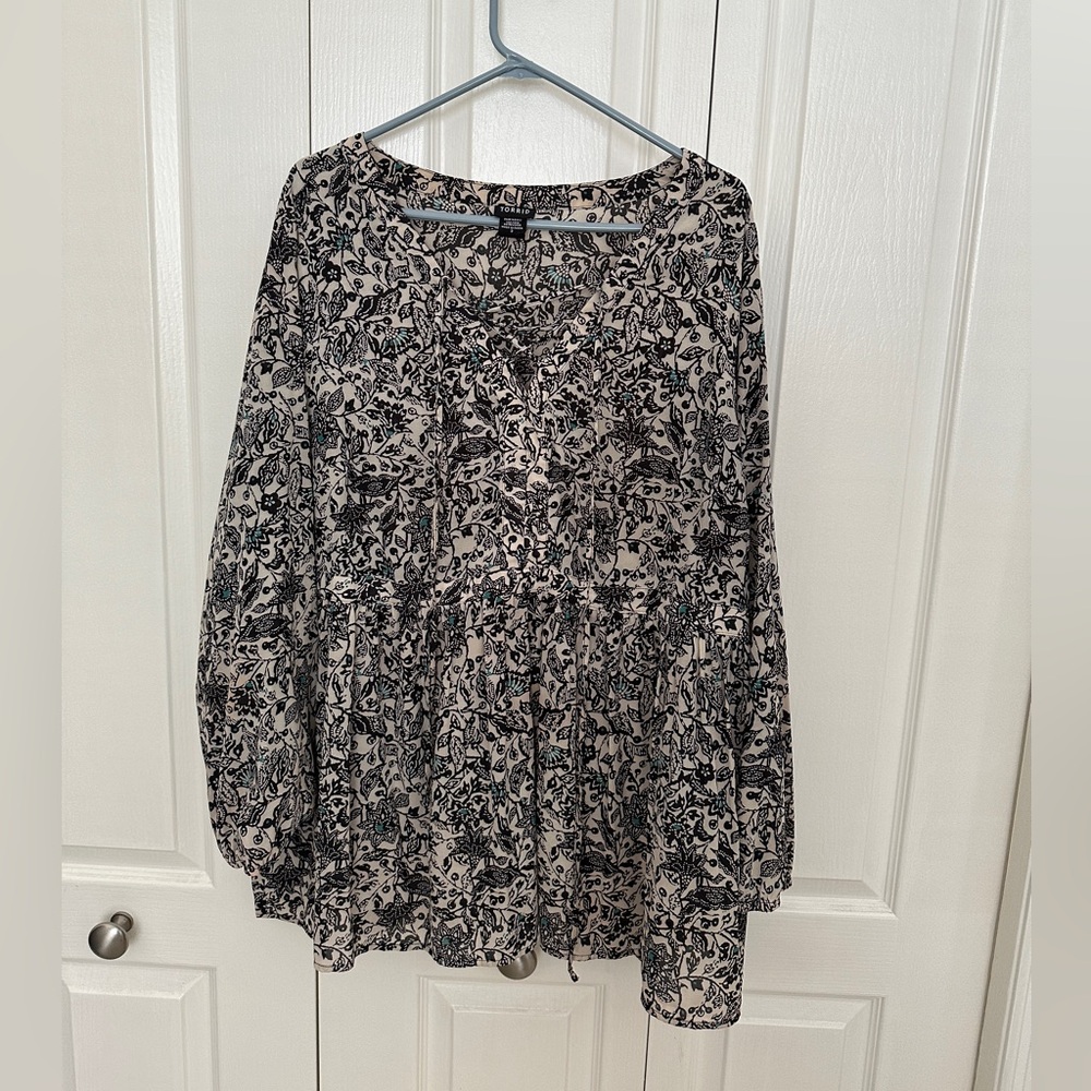 Torrid Floral Tunic - blue
